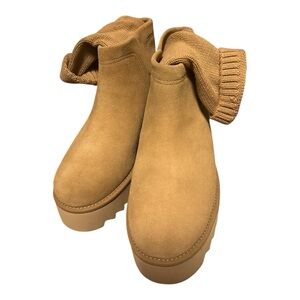 UGG Tan Rubber Sole Boots